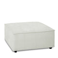 L Shape Modular Sectional Sofa, Diy Combination, Chenille White Chenille Wood Tight Back Eucalyptus Square Arms Foam Chenille 4 Seat