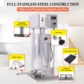 Electric Sausage Filler 30L Sausage Maker Stainless Steel Sausage Stuffer 110V 250W Sausage Ssteel Stuffing Tubestuffer Silver Stainless Steel
