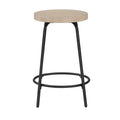 Cammie Backless Wood And Metal Counter Height Stool Natural Wood Wash Metal & Wood Metal & Wood