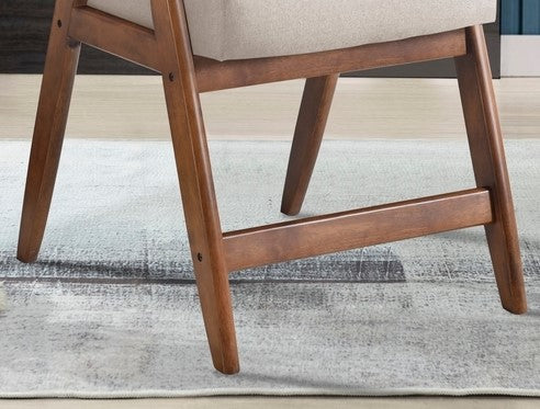 Contemporary Design 1Pc Counter Height Chair Stylish Durable Wooden Brown Fabric Upholstery Cushioned Seat Backrest Home Furniture Brown Dining Room Contemporary Wood