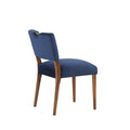Bryson Navy Blue Velvet Dining Chair Set Of 2 Navy Blue Foam Solid Wood