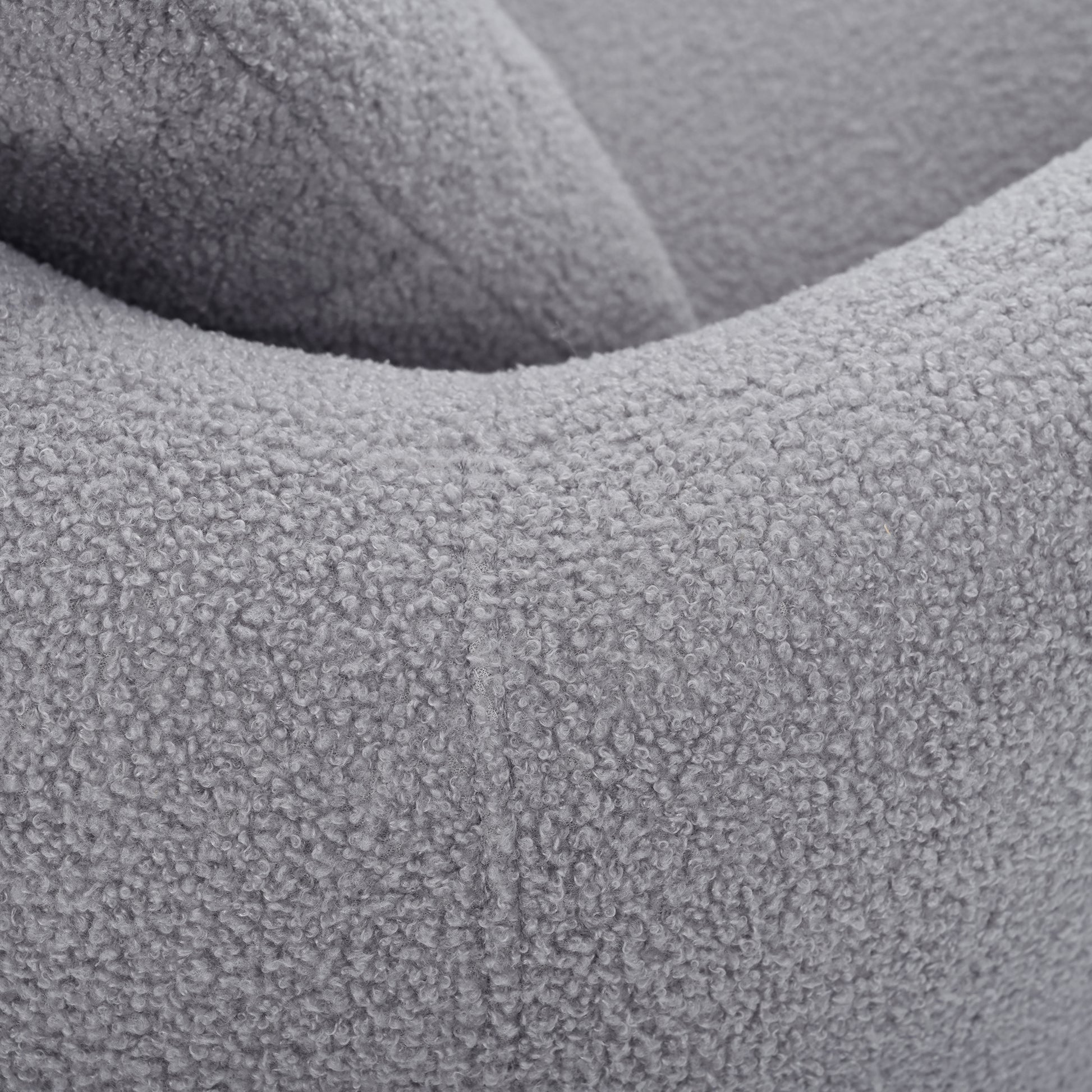 Upholstered Chair,Modern Arm Chair For Living Room And Bedroom,With 1 Pillow Grey Polyester