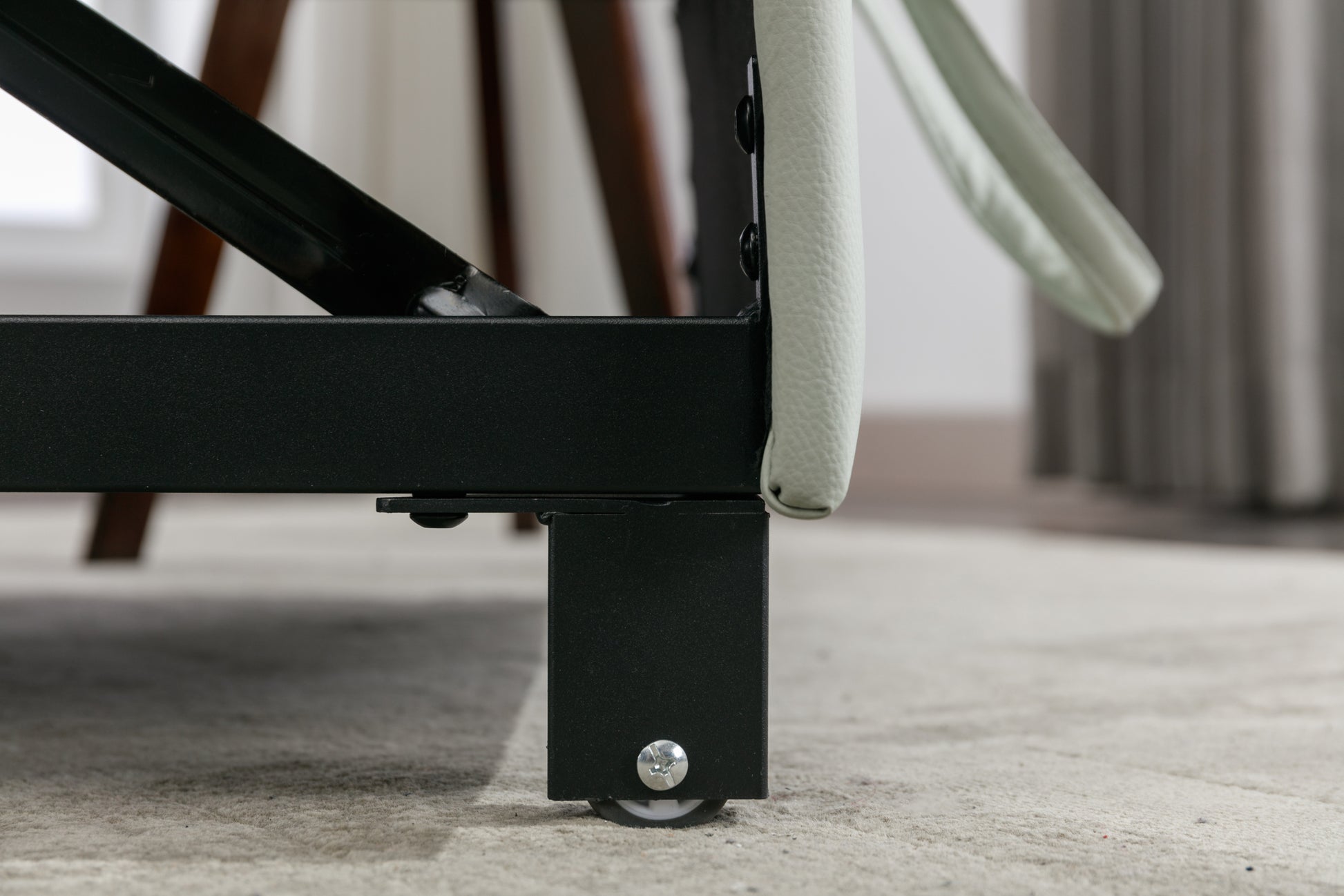 Futon Chair Bed Convertible Chair 3 In 1 Pull Out Sleeper Chair Beds With Usb Ports, Wear Resistant And Anti Scratch, Armchair Bed Sleeper For Living Room Green Leather Green Foam Leather 1 Seat