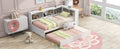 Twin Size Daybed With Trundle, Storage Cabinets And Usb Ports, White Box Spring Not Required Twin White Wood Solid Wood Mdf
