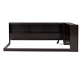 Wood Twin Size Daybed With Storage Cabinets And Usb Ports, Espresso Box Spring Not Required Espresso Wood Solid Wood Mdf