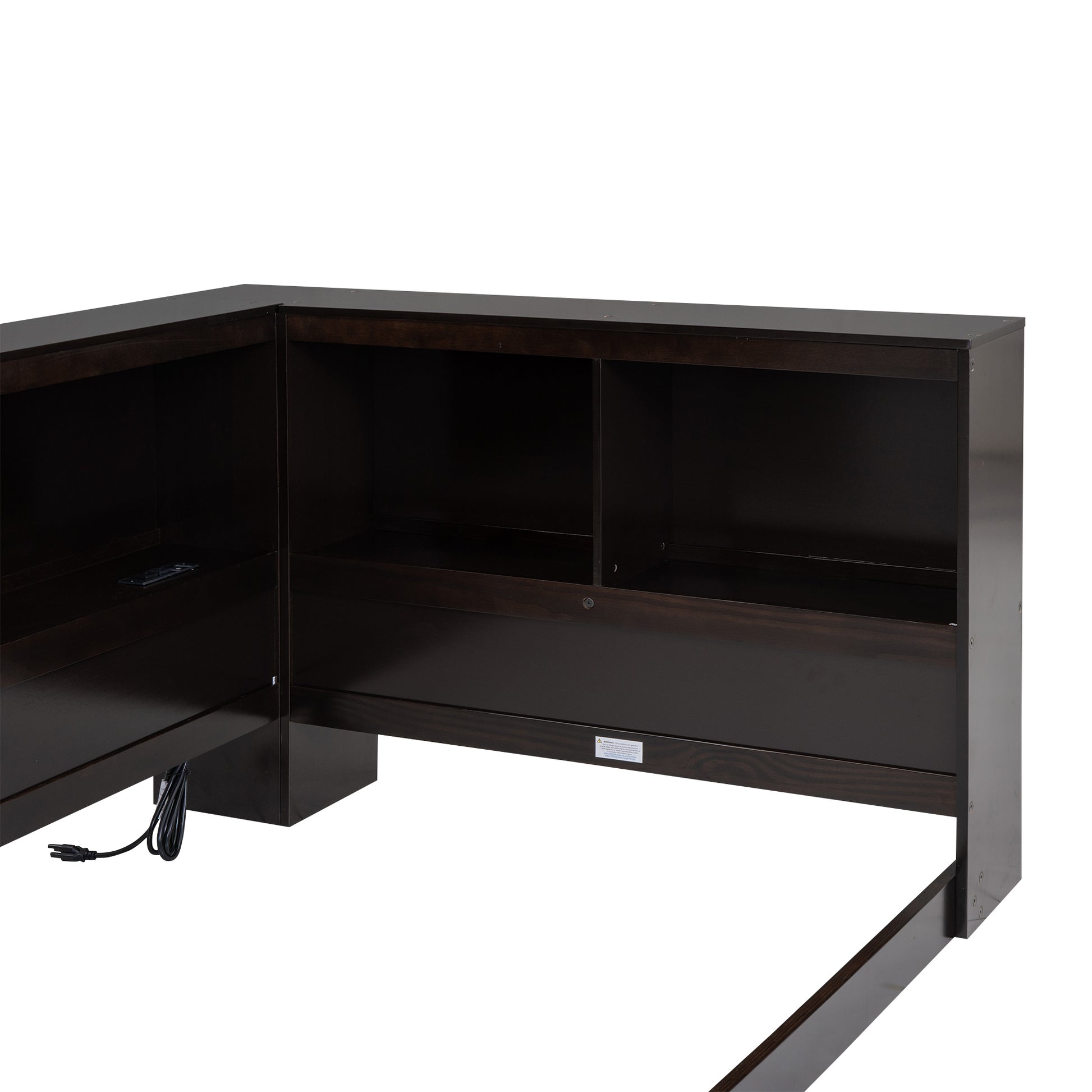 Wood Twin Size Daybed With Storage Cabinets And Usb Ports, Espresso Box Spring Not Required Espresso Wood Solid Wood Mdf