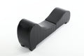 Factory Direct Yoga Chaise Lounge Collection For Stretching & Relaxation Modern Faux Leather Curved Sofa, Modern Faux Leather Curved Sofa, Living Room Bedroom Accent Black American Design Plywood Pvc