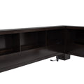 Wood Twin Size Daybed With Storage Cabinets And Usb Ports, Espresso Box Spring Not Required Espresso Wood Solid Wood Mdf