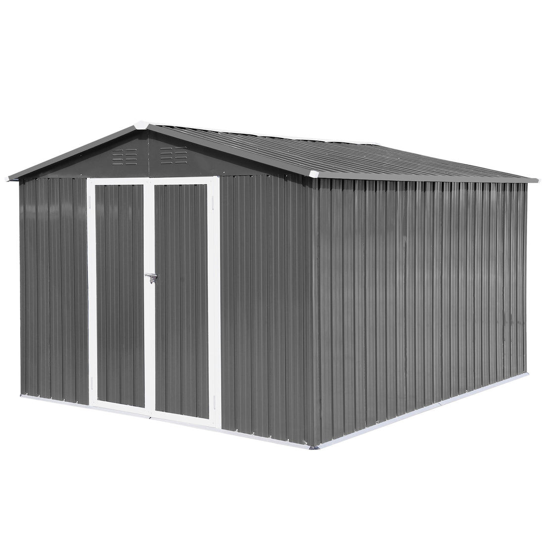 Raised Garden Bed Outdoor For Flower 8Ftx4Ftx1.8Ft With Grey Grey Metal