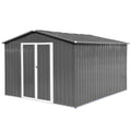 Raised Garden Bed Outdoor For Flower 8Ftx4Ftx1.8Ft With Grey Grey Metal