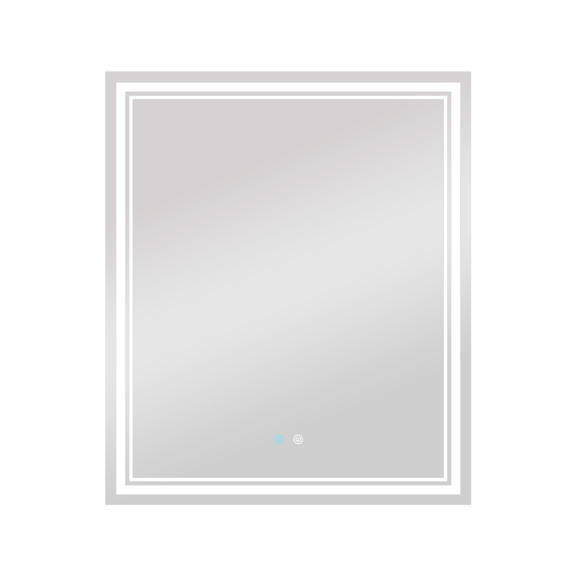 36 X 36 Led Mirror For Bathroom, Led Vanity Mirror, Adjustable 3 Color, Dimmable Vanity Mirror With Lights, Anti Fog, Touch Control Wall Mounted Bathroom Mirror,Vertical Natural Modern Glass