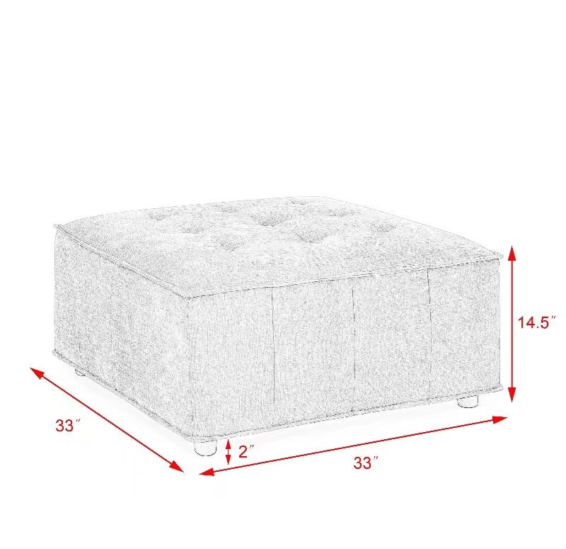 L Shape Modular Sectional Sofa, Diy Combination, Chenille White Chenille Wood Tight Back Eucalyptus Square Arms Foam Chenille 4 Seat