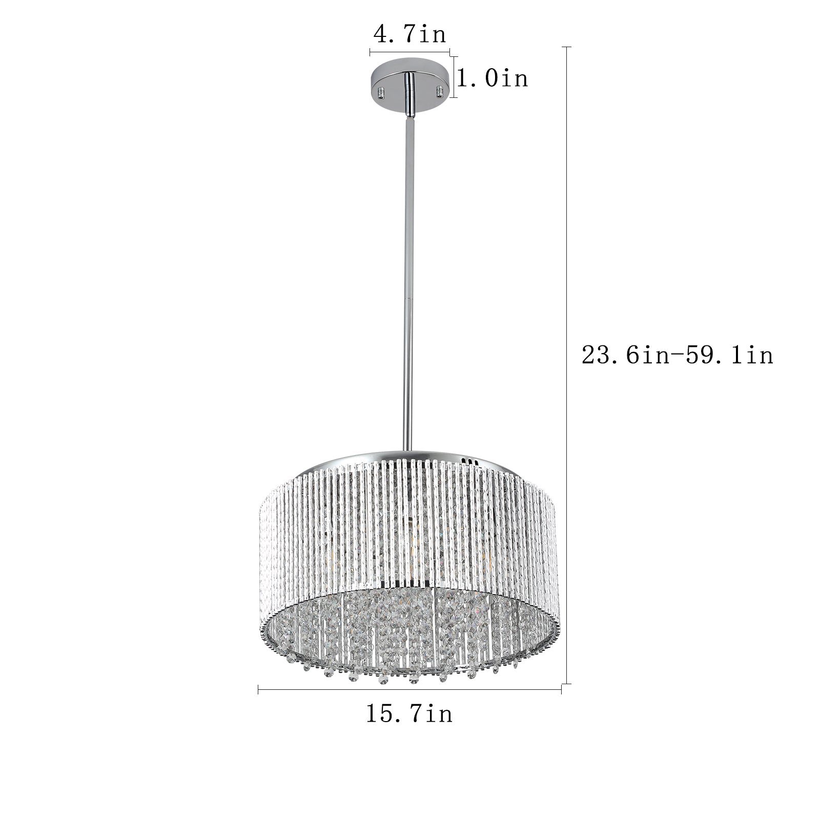 Modern Crystal Chandelier For Living Room Round Cristal Lamp Luxury Home Decor Light Fixture Transparent Modern Crystal
