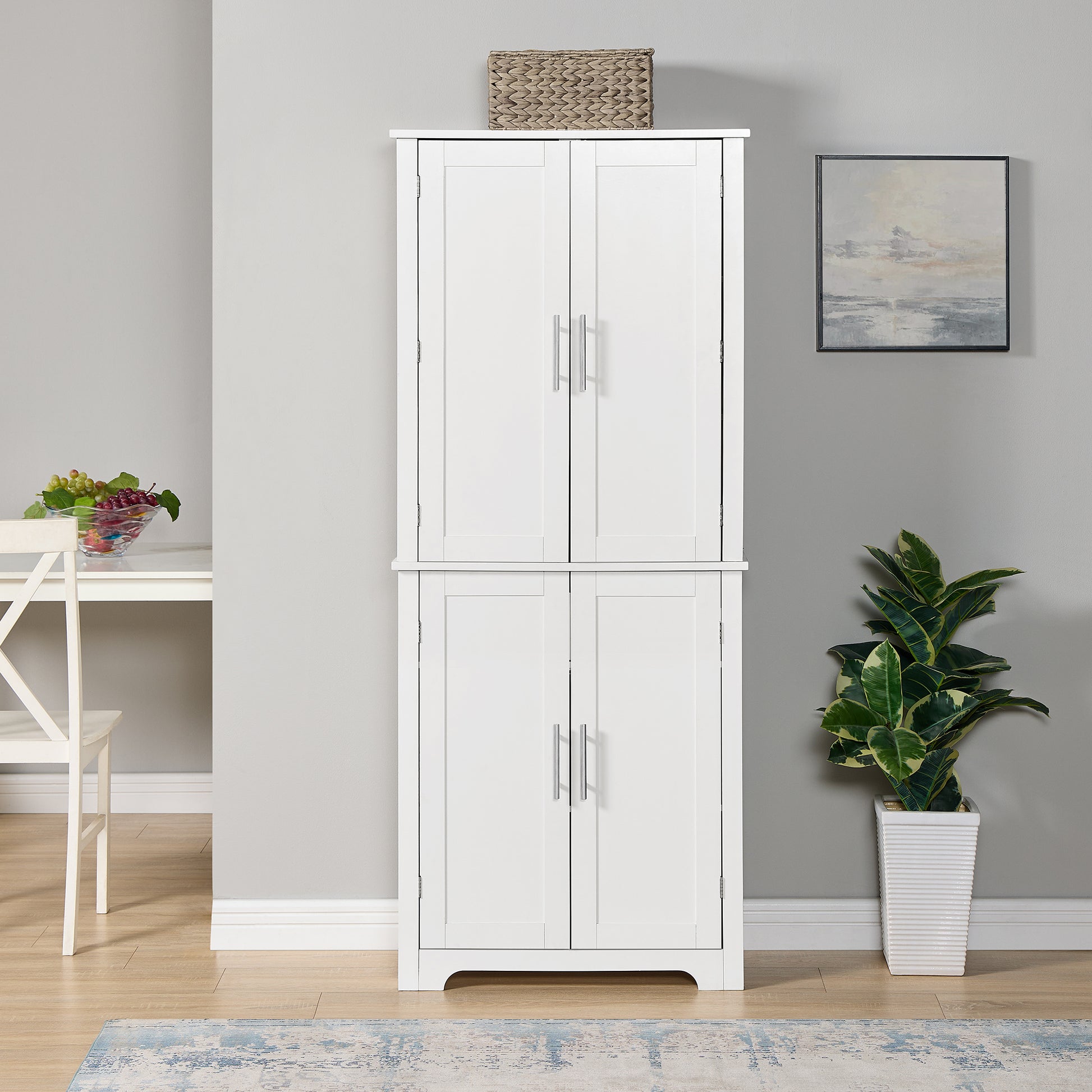 Bathroom Cabinets, Storage Cabinets, Cupboards, Storage Cabinets With Doors, Display Cabinets With Open Shelves, Freestanding Living Room Floor Cabinets, Home Office White Mdf