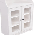 Chic Elegant Entertainment Wall Unit With Tall Cabinets, Modern Tv Console Table For Tvs Up To 65