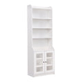 Chic Elegant Entertainment Wall Unit With Tall Cabinets, Modern Tv Console Table For Tvs Up To 65