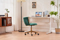 Office Desk Chair, Upholstered Home Office Desk Chairs With Adjustable Swivel Wheels, Ergonomic Office Chair For Living Room, Bedroom, Office, Vanity Study Emerald Emerald Office Modern Foam Velvet