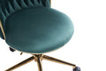 Office Desk Chair, Upholstered Home Office Desk Chairs With Adjustable Swivel Wheels, Ergonomic Office Chair For Living Room, Bedroom, Office, Vanity Study Emerald Emerald Office Modern Foam Velvet