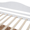 Twin Size Canopy Day Bed With 2 Drawers, White White Solid Wood Mdf