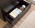 Five Drawer Clothes And Storage Chest Cabinet In Red Cocoa Chocolate Faux Wood Grain And Metal Glides Chocolate Particle Board Mdf