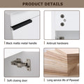 Soft Close Doors Bathroom Vanity With Sink,16 Inch For Small Bathroom Gloss White 1 Bathroom Wall Mounted Plywood