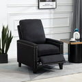 Coolmore Modern Comfortable Upholstered Leisure Chair Recliner Chair For Living Room Black Velvet