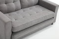 3 Fold Sofa,Convertible Futon Couch Sleeper Sofabed,Space Saving Seat,Pull Out Couch Bed For Living Room,Dark Gray & Light Gray & Beige,Velvet Linen Fabric Light Gray Velvet Wood Primary Living Space Medium Soft Loose Back American Design,Classic,Luxury