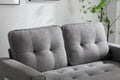 3 Fold Sofa,Convertible Futon Couch Sleeper Sofabed,Space Saving Seat,Pull Out Couch Bed For Living Room,Dark Gray & Light Gray & Beige,Velvet Linen Fabric Light Gray Velvet Wood Primary Living Space Medium Soft Loose Back American Design,Classic,Luxury