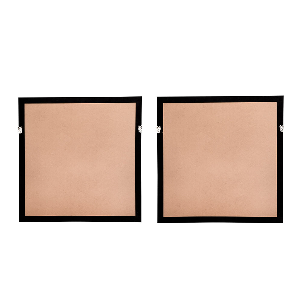 23.5 X 23.5" Grace Purple Agate Shadow Boxes Wall Art, Set Of 2 Multicolor Plastic