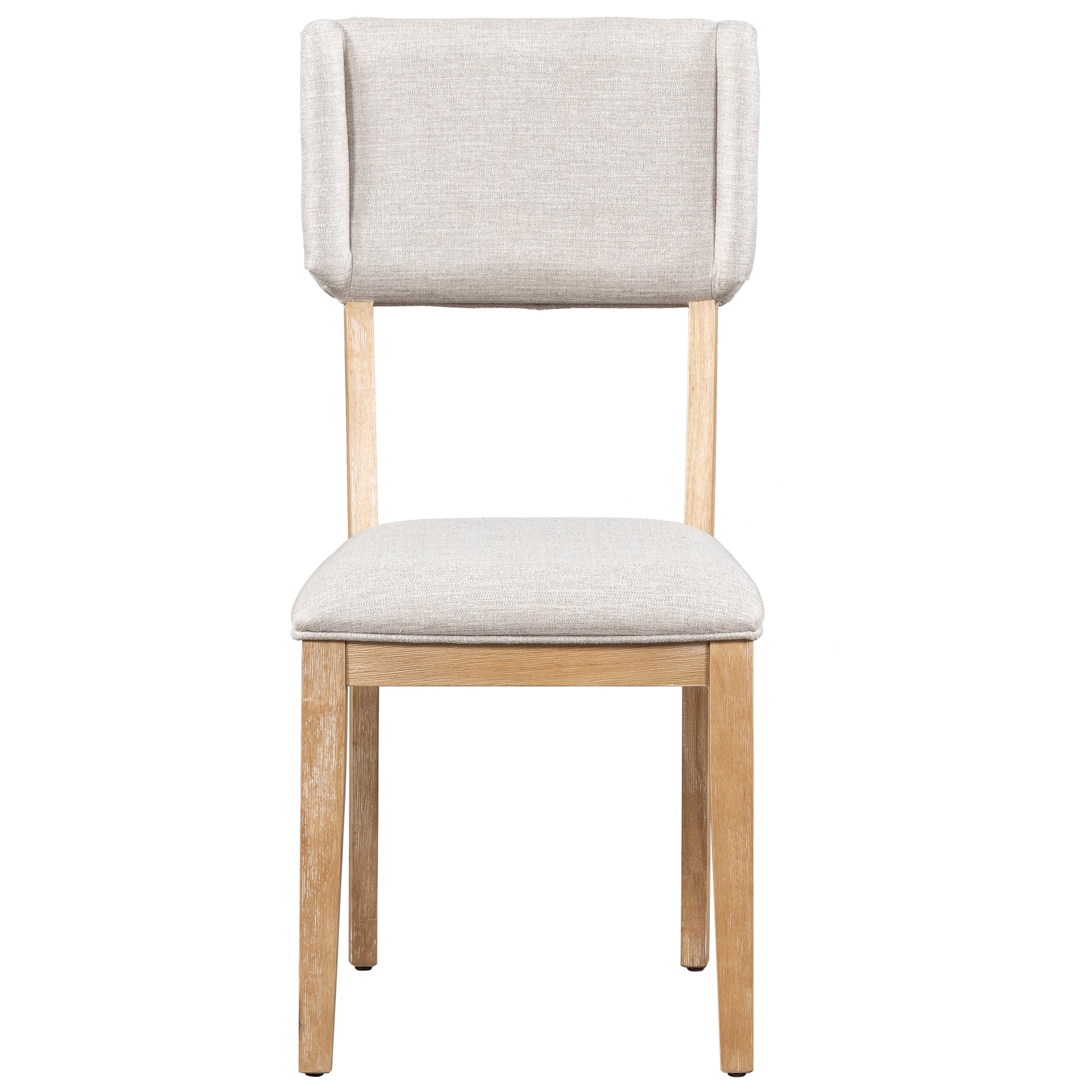 Rustic 5 Piece Dining Table Set With 4 Upholstered Chairs, 59 Inch Rectangular Dining Table With Trestle Table Base, Naural Wood Dining Room Solid Wood Rubberwood Rectangular Dining Table With Chair Upholstered Chair Wood Natural Solid Back Seats 4