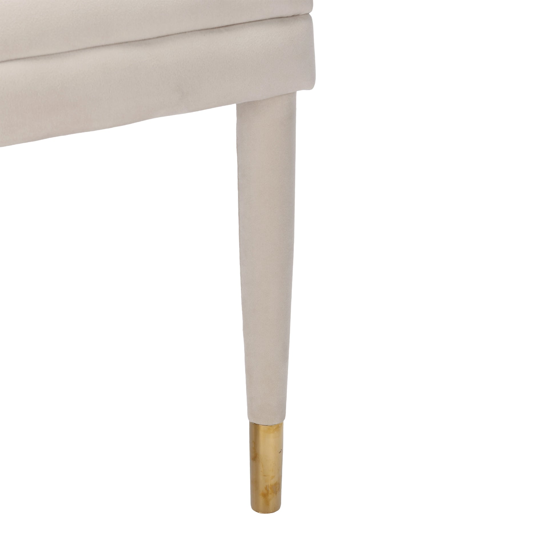 Coolmore Accent Chair ,Leisure Single Chair With Solid Wood Foot,2Pc Set Beige Velvet