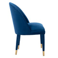 Coolmore Accent Chair ,Leisure Single Chair With Solid Wood Foot,2Pc Set Navy Velvet