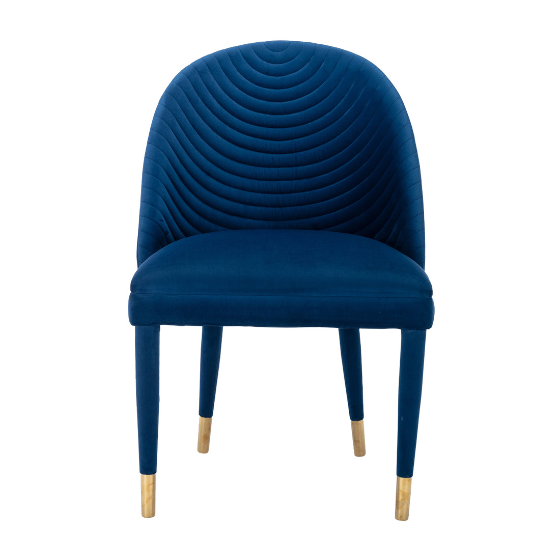 Coolmore Accent Chair ,Leisure Single Chair With Solid Wood Foot,2Pc Set Navy Velvet