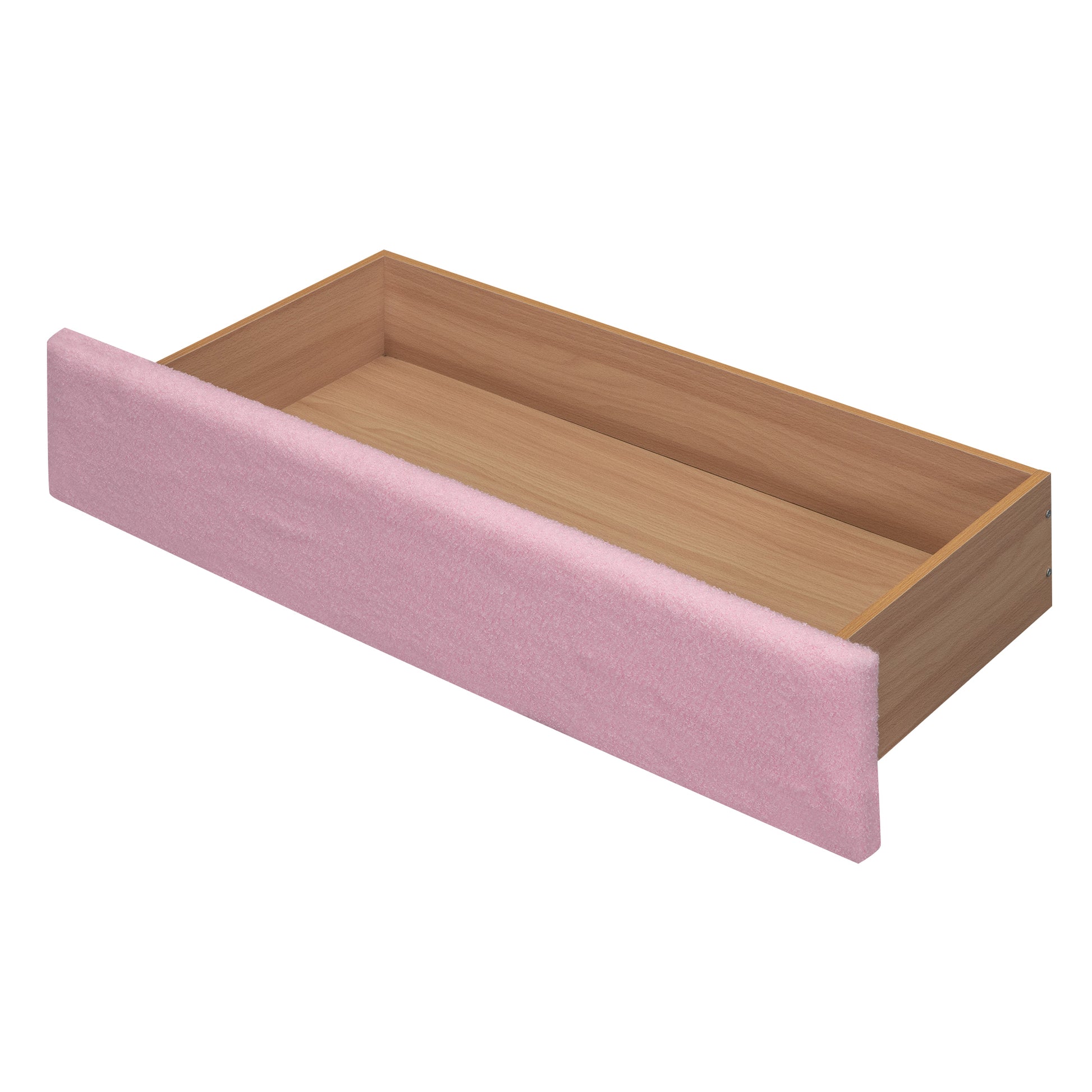 Full Size Upholstered Storage Platform Bed With Cartoon Ears Headboard, Led And Usb, Pink Box Spring Not Required Full Pink Wood Bedroom Bed Frame Upholstered