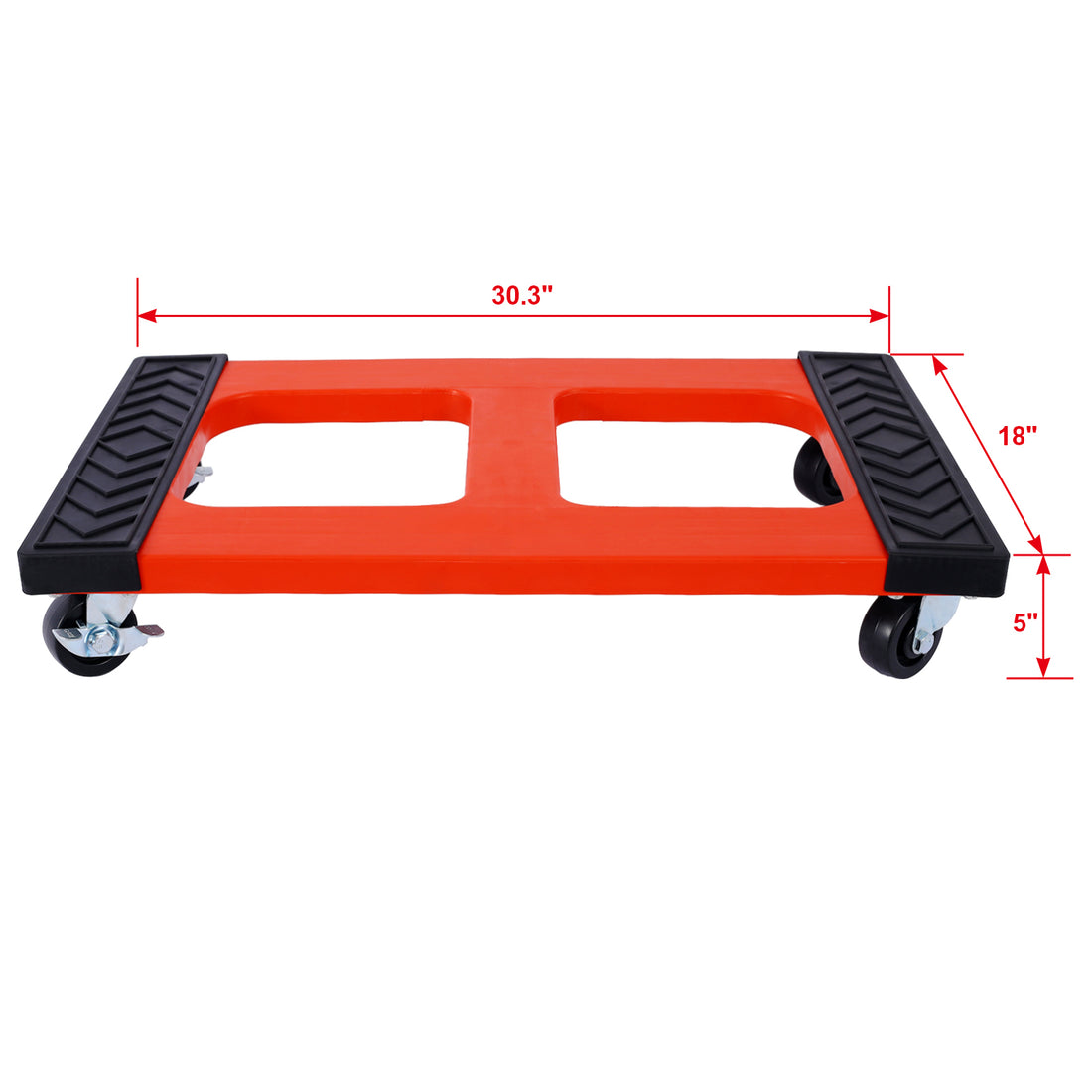 Poly Mover'S Dolly 1200 Lb. Capacity Red Plastic