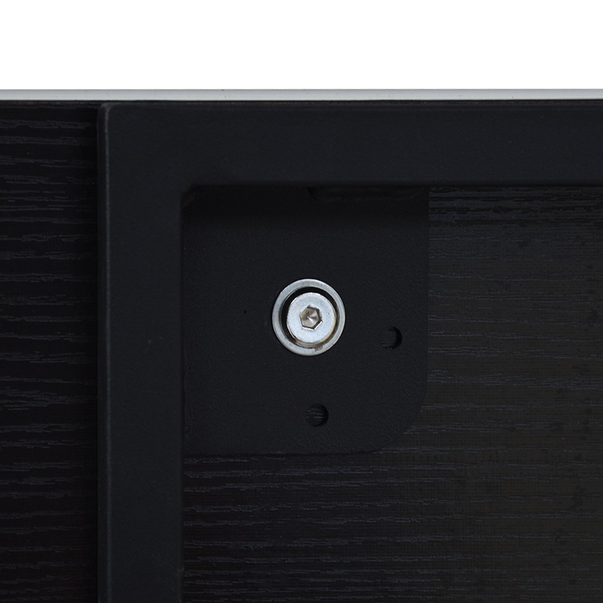 78.74" Modern Artificial Stone Black Straight Side Panel Beige Pu Plywood Table Legs Can Accommodate 8 People. Black Dining Room Plywood Sintered Stone