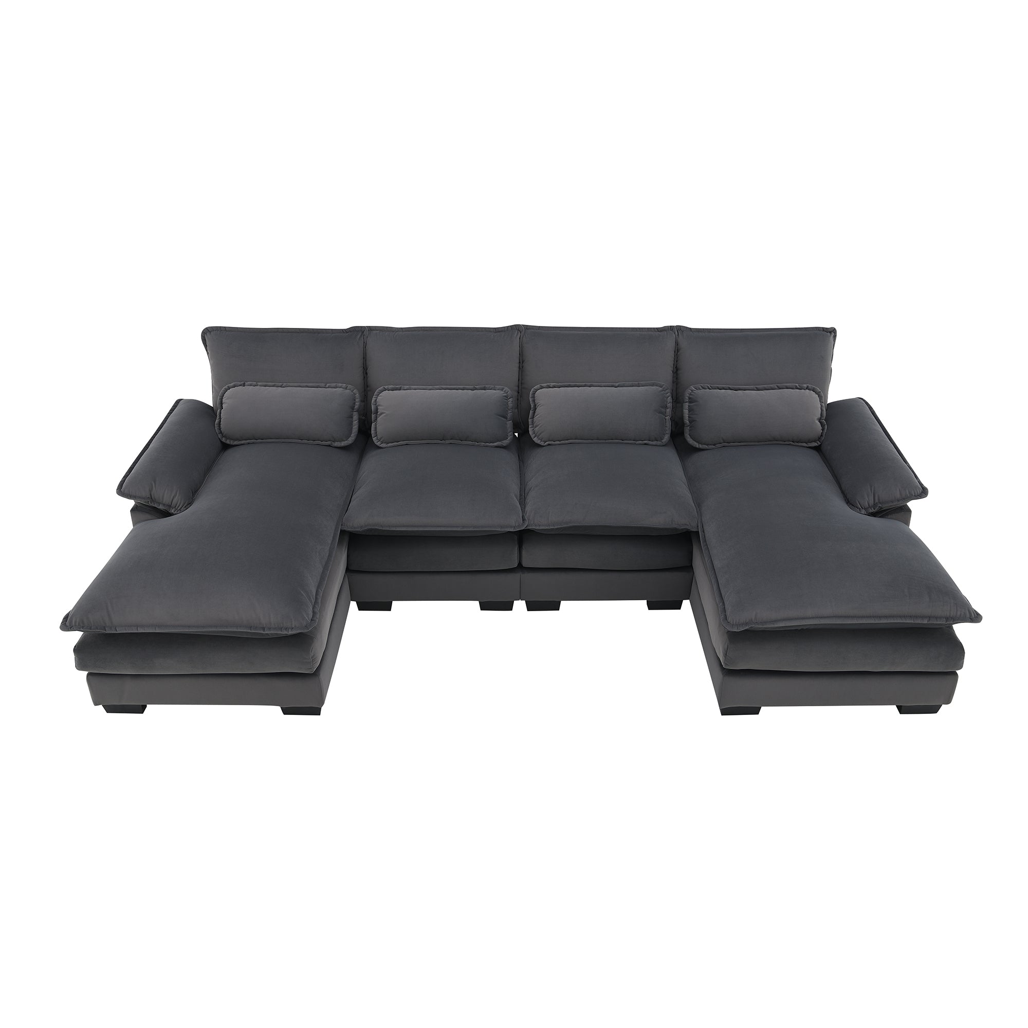 8004Aae Package Gray Fabric 1 Seat