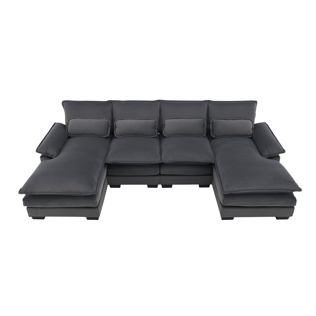 8004Aae Package Gray Fabric 1 Seat