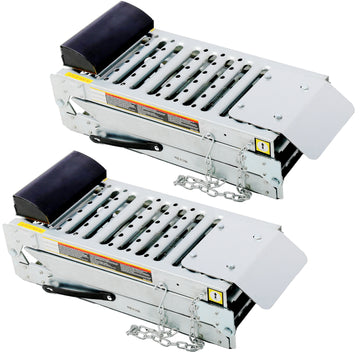 2 Sets Foldable Ferruginous Car Ramp, Portable Easy Fold Lightweight Ramp For Car Truck Suv Motorcycle Atv Bearing Capacity Of Expand 1000Lbs Silver Steel