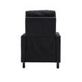 Coolmore Modern Comfortable Upholstered Leisure Chair Recliner Chair For Living Room Black Velvet