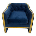 Navy And Gold Sofa Chair Navy Stainless Steel Velvet