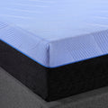 12 Inch Refresh Hybrid Cooling Fast Responding Latex Foam And Coil Adult Mattress, King Size Blue Bedroom Foam Spring King