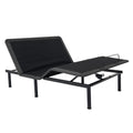Queen Size Quick Assembly Adjustable Bed Frame With Voice Activated Controls Box Spring Not Required Queen Black Metal Bedroom Adjustable Bedbase Metal
