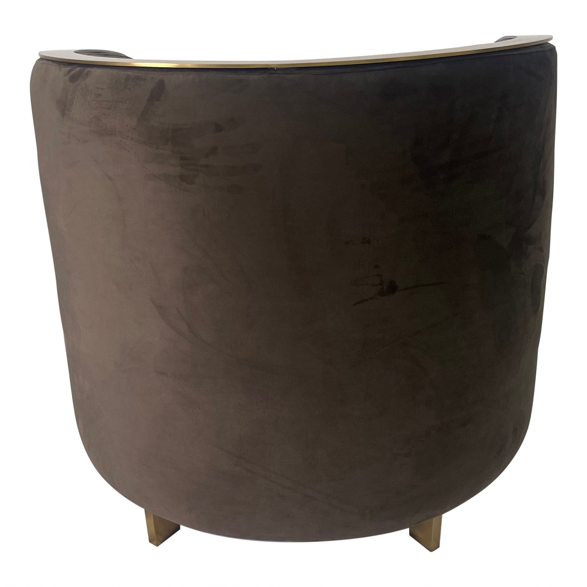 Brown And Gold Sofa Chair Brown Stainless Steel Velvet