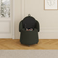 Multi Functional Stool Can Be Moved For Storage,Teddy Fleece Bedroom And Living Room Green Polyester Blend