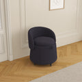 Multi Functional Stool Can Be Moved For Storage,Teddy Fleece Bedroom And Living Room Gray Polyester Blend