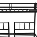Twin Over Twin & Twin Bunk Beds For 3, Twin Xl Over Twin & Twin Bunk Bed Metal Triple Bunk Bed, Black Pre Sale Date: February 8Th. Black Metal