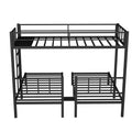 Twin Over Twin & Twin Bunk Beds For 3, Twin Xl Over Twin & Twin Bunk Bed Metal Triple Bunk Bed, Black Pre Sale Date: February 8Th. Black Metal