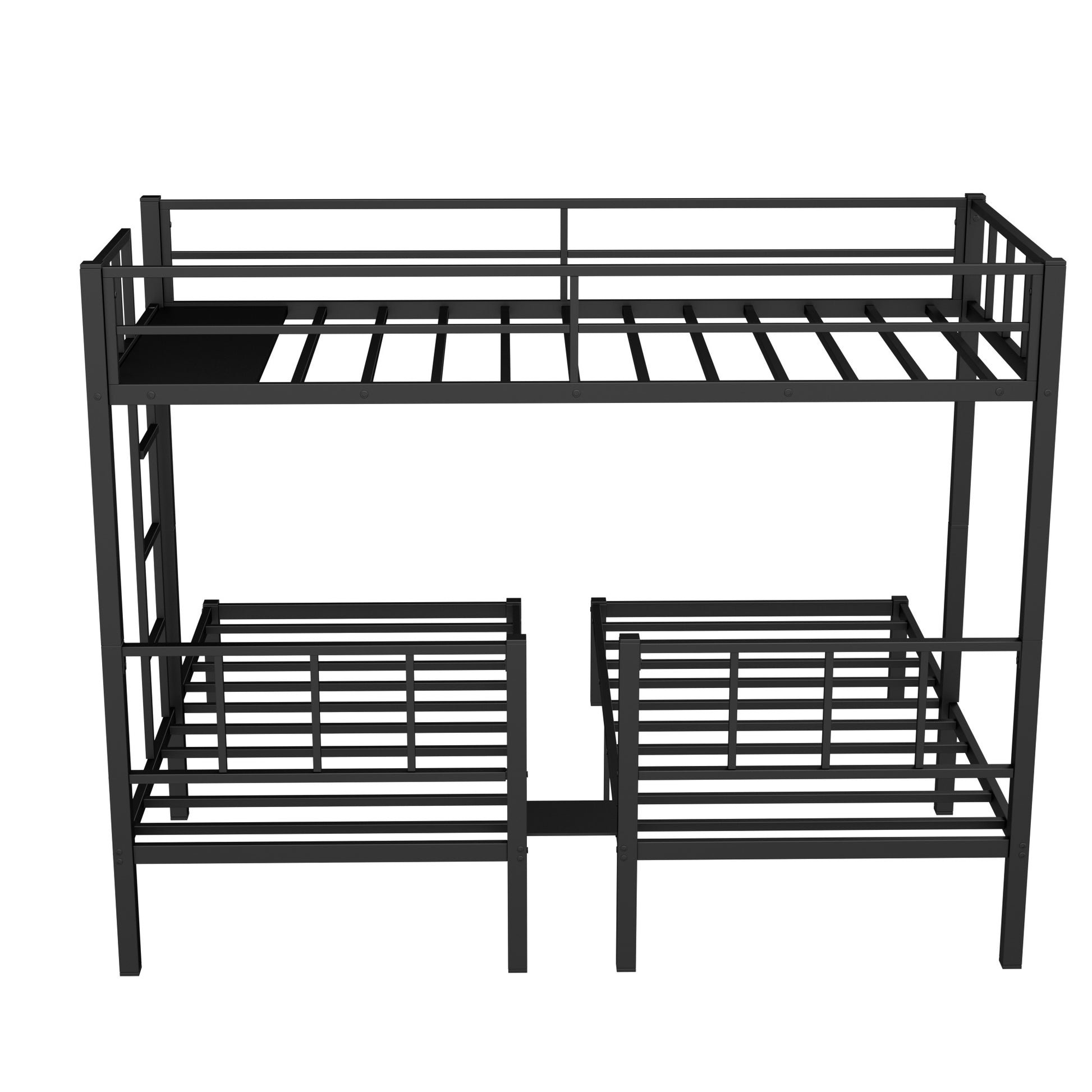 Twin Over Twin & Twin Bunk Beds For 3, Twin Xl Over Twin & Twin Bunk Bed Metal Triple Bunk Bed, Black Pre Sale Date: February 8Th. Black Metal