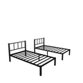 Twin Over Twin & Twin Bunk Beds For 3, Twin Xl Over Twin & Twin Bunk Bed Metal Triple Bunk Bed, Black Twin Xl Black Metal